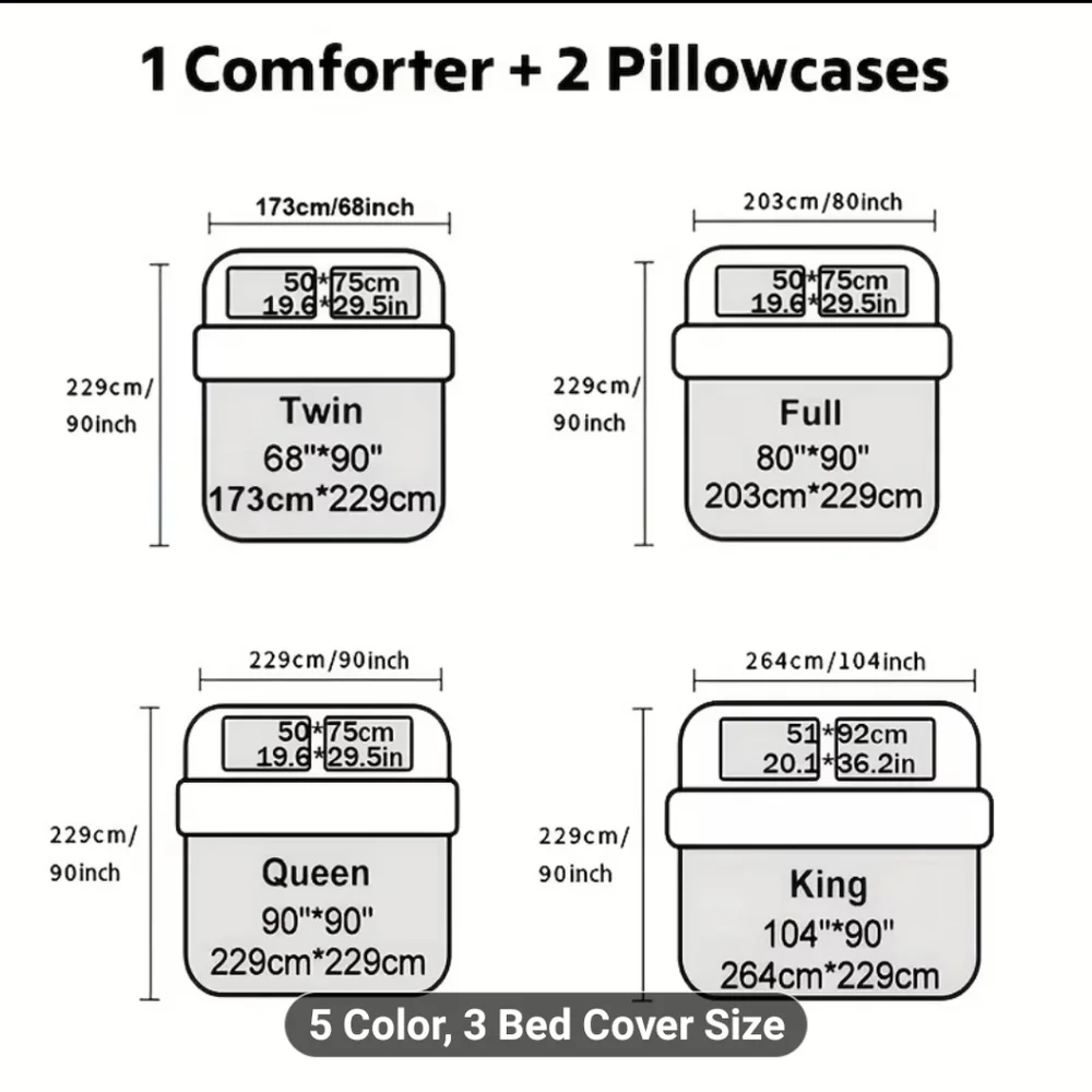 New 3pc Heart Floral Quilt Set sz Queen #1559-1323